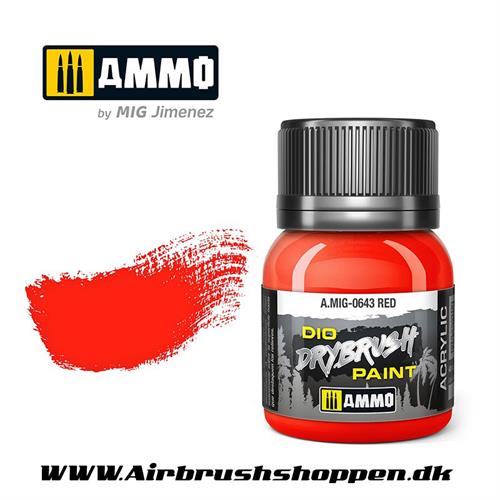 AMIG 643 DRYBRUSH Red  40 ml. AMIG0643